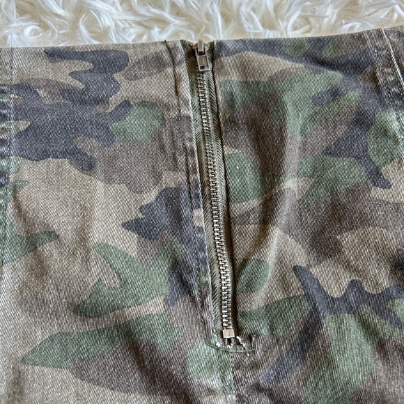 Love, Fire Camo denim bodycon mini skirt size small - Picture 9 of 9